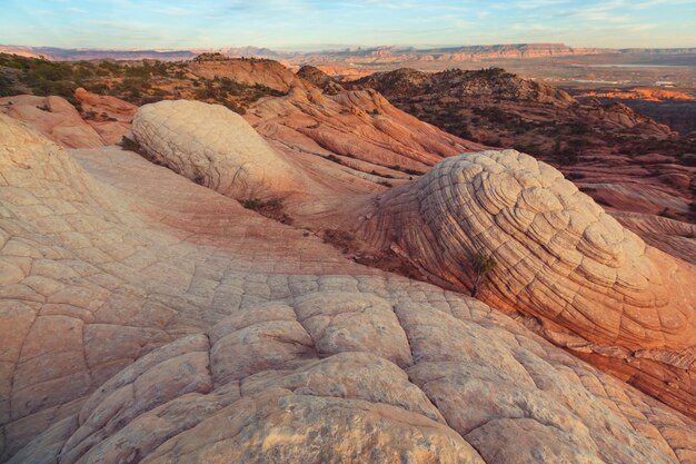 Formacje piaskowca w stanie Utah, USA. Mieszkania Yant