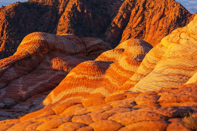Formacje piaskowca w stanie Utah, USA. Mieszkania Yant