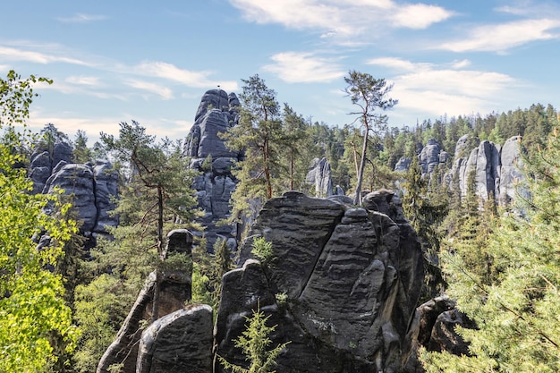 Formacje piaskowcowe w adrszpaskiej części rezerwatu przyrody Adrszpasko-Teplickie Skały, Czechy