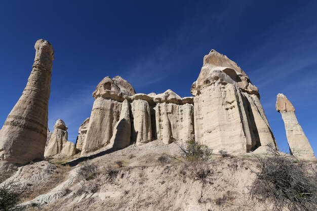 Formacje skalne w dolinie miłości Kapadocja Nevsehir Turcja