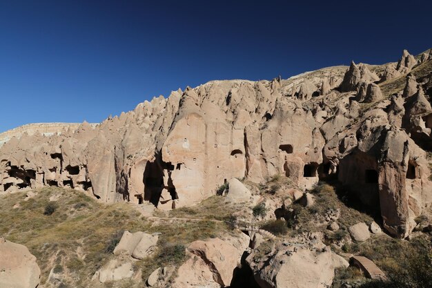 Formacje skalne w Dolinie Zelve Kapadocja Nevsehir Turcja