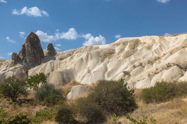 Formacje skalne z bajkowego komina i skalne filary miłości Dolina w pobliżu Goreme Cappadocia Nevsehir Turcja