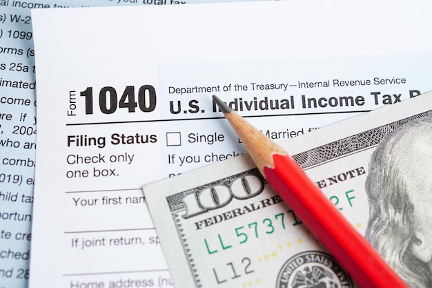 Formularz podatkowy 1040 Koncepcja finansowania działalności gospodarczej w zakresie indywidualnego zwrotu podatku dochodowego w USA