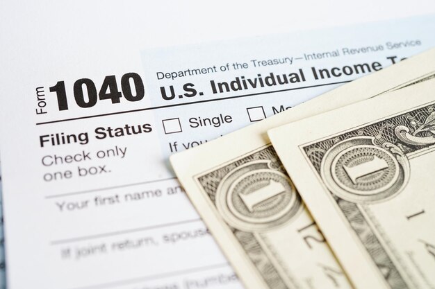 Formularz podatkowy 1040 Koncepcja finansowania działalności gospodarczej w zakresie indywidualnego zwrotu podatku dochodowego w USA