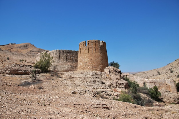 Fort Ranikot Wielki Mur Sindh ruiny vinatge w Pakistanie