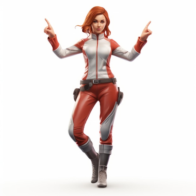 Fortnite Emma Op Helen Png Wektor Eps Jasny Szary i Jasny Crimson Styl