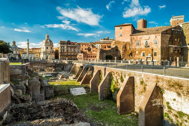 Forum Augusta w pobliżu Forum Romanum w Rzymie