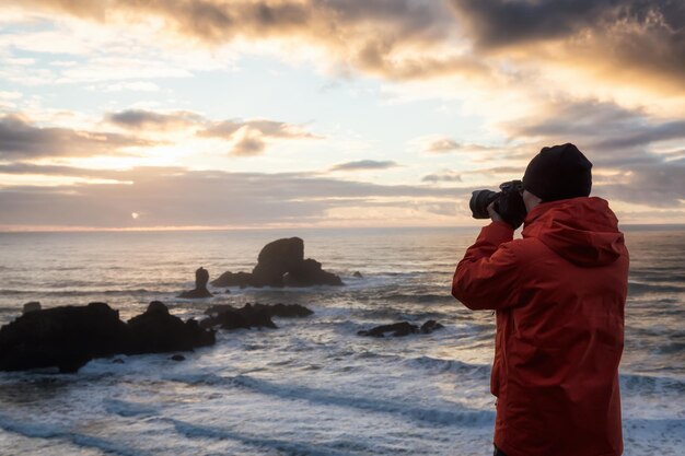 Fotograf w Oregon Coast