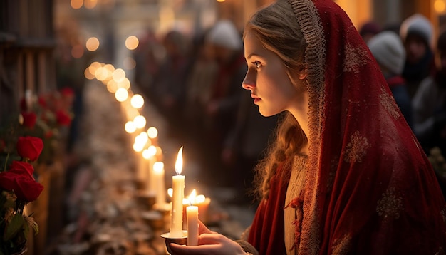 Zdjęcie fotografia dnia świecznika