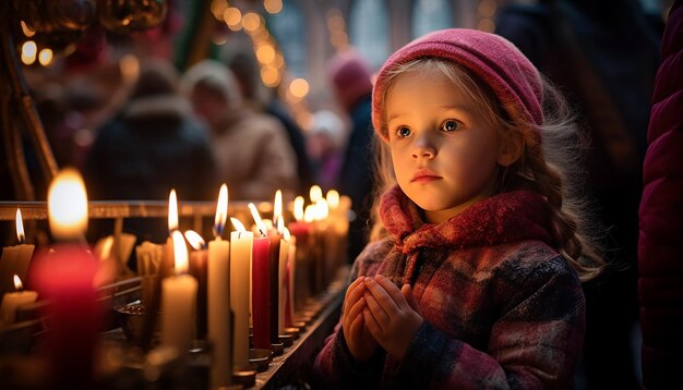 Zdjęcie fotografia dnia świecznika