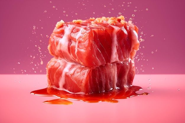 Fotografia estetyczna mięsa spożywczego
