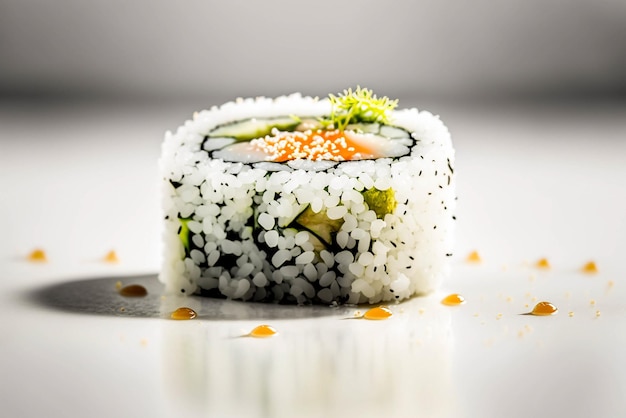 Zdjęcie fotografia kulinarna california roll sushi
