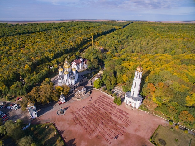 Fotografia lotnicza świętego miejsca dla pielgrzymów