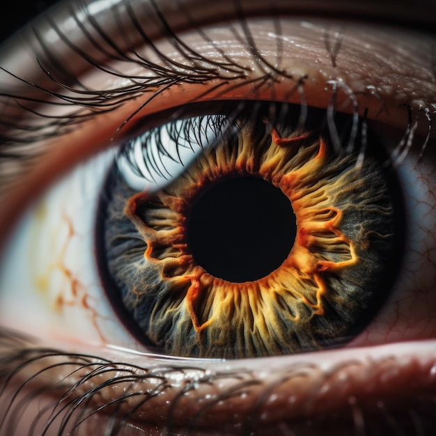Fotografia makro ludzkiego oka
