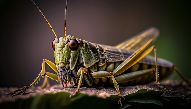 Fotografia makro świerszcza