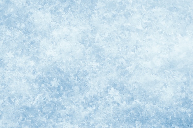 Fotografia makro tekstury śniegu