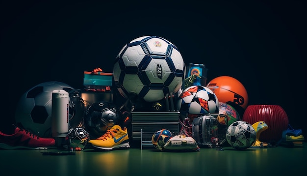Fotografia obiektów piłkarskich w wysokiej jakości