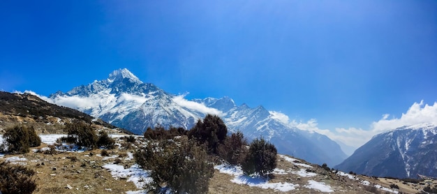 Fotografia obozu bazowego Everestu w Nepalu Everest trekking Nepal życie