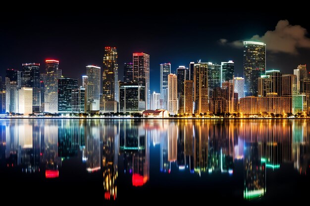 Fotografia panoramy centrum Miami
