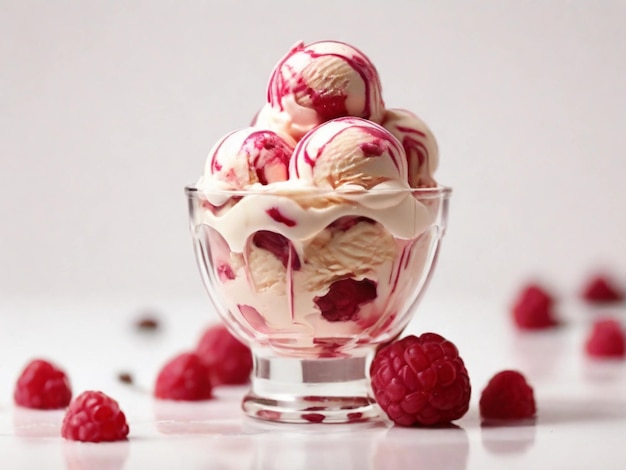 Fotografia produktu Raspberry Ripple Ice Cream w misce.