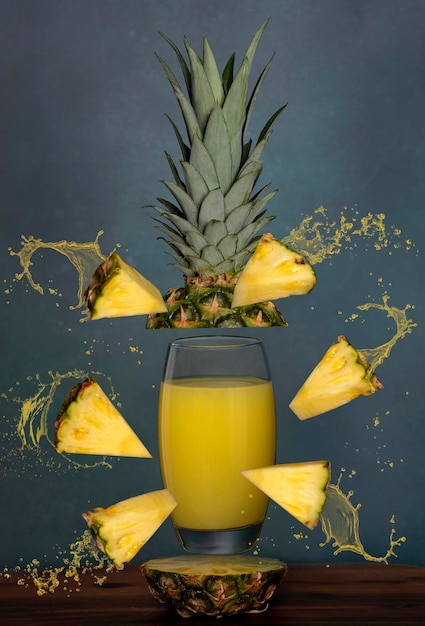 Fotografia soku ananasowego
