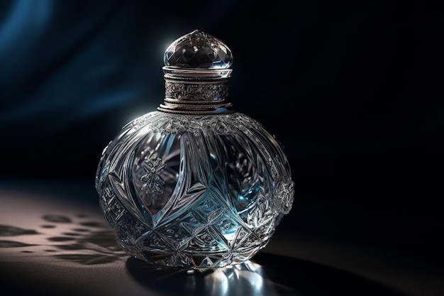 Fotografia studyjna delikatnych szklanych perfum
