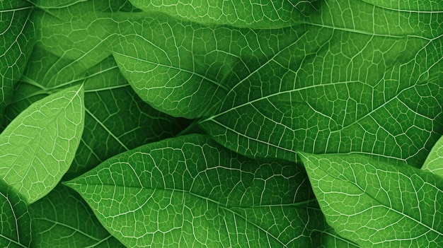 Fotografia zielone liście tekstura natura wzór tapety