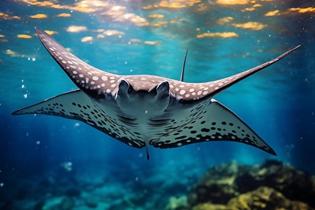 Fotografia zwierząt manta ray majestysea