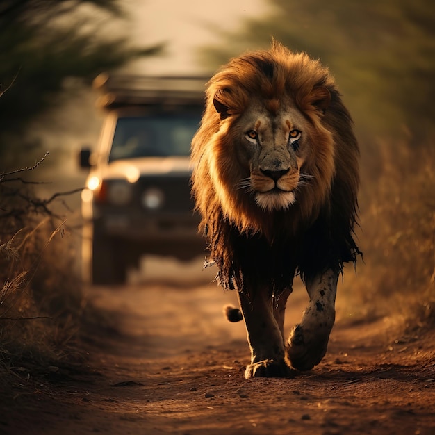 Fotograficzne podróże po dżungli Zdjęcie dzikiej przyrody z safari