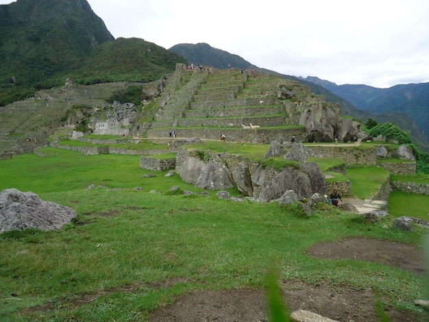 Fotografie zaginionego miasta Machu Picchu w Cusco Peru.