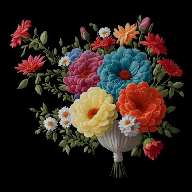 Fotorealistyczne bukiety kwiatów 3D