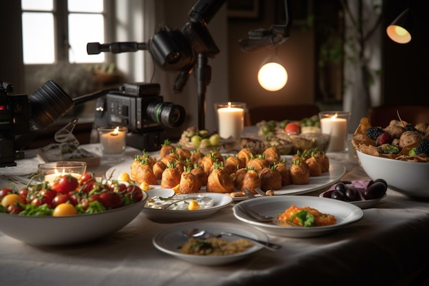 Fotorealistyczne profesjonalne zdjęcia komercyjne żywności