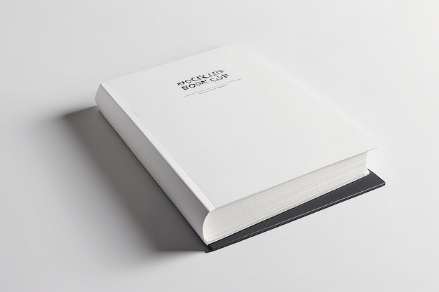 Fotorealistyczny makietę okładki książki z pustą białą przestrzenią dla powieści lub publikacji