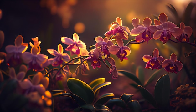 Fototapety Orchidee w ogrodzie oraz fototapety z obrazami