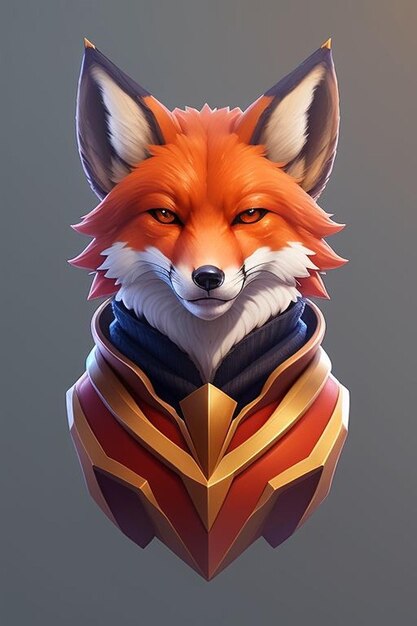 Fox maskotka do gier