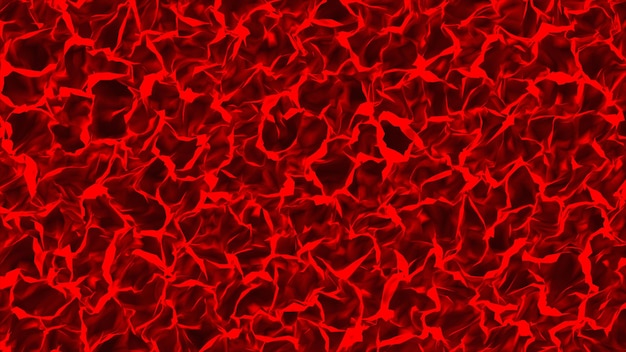 Fractal czerwonym tle abstrakcyjna samodzielnie na czarny Abstrakcyjna czerwonym tle ilustracji 3D