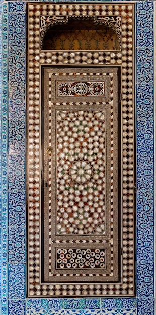 Fragment antycznej mozaiki lub dekoracji w stylu tureckim lub otomańskim