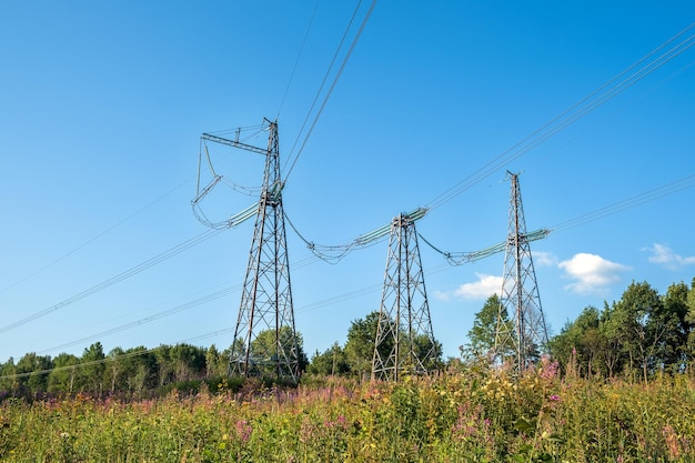 Fragment linii elektroenergetycznej jako element dużych sieci elektrycznych i systemu urządzeń elektroenergetycznych