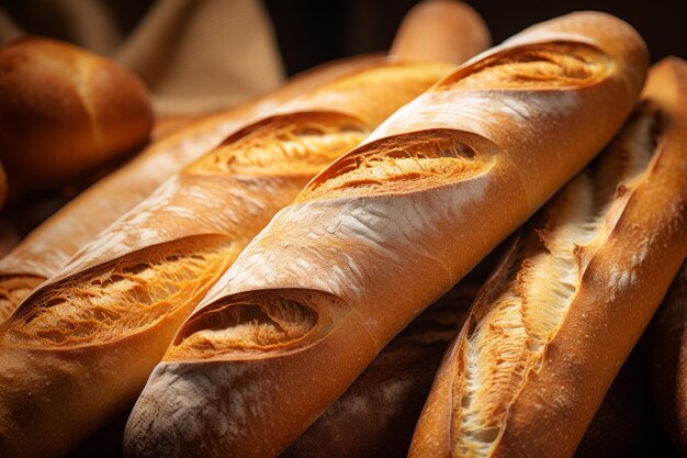 Francuski chleb w oszałamiającym zbliżeniu smak paryskiej elegancji ar 32