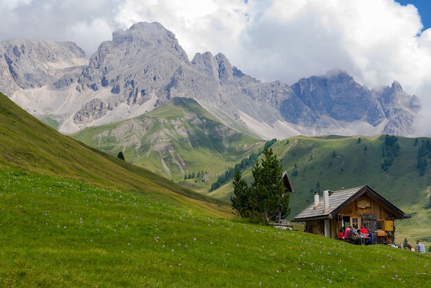 Fuciade Valley w Dolomitach