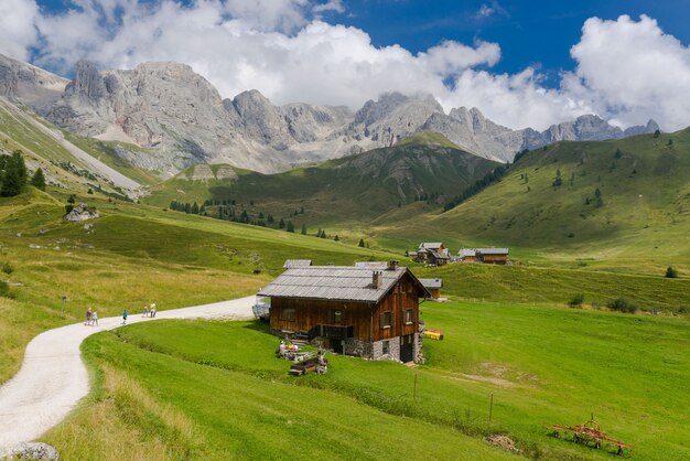 Fuciade Valley w Dolomitach