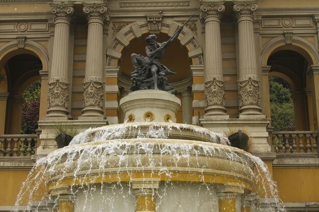 Fuente Neptuno w mieście Santiago Chile