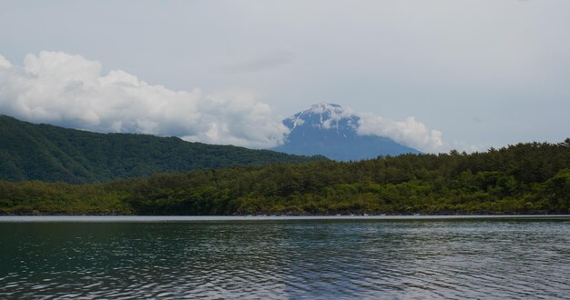 Fujisan w jeziorze Saiko