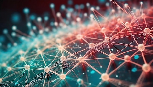 Futuristyczna sieć komputerowa łączy globalne fale komunikacyjne