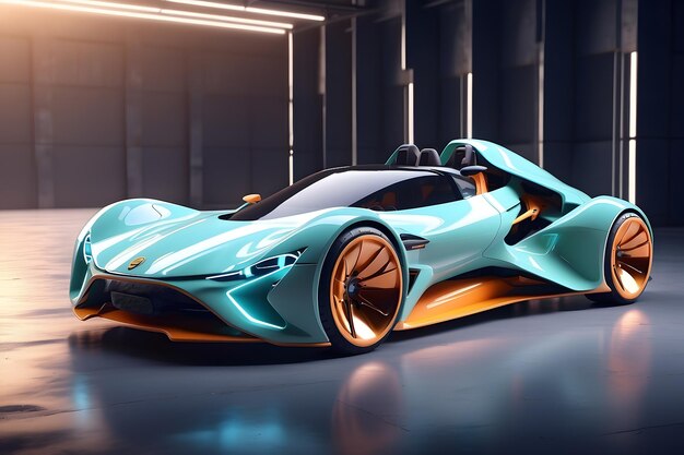 Futuristyczne elektryczne podwozie szybkich samochodów sportowych i pakiety baterii o wysokiej wydajności lub przyszłe pojazdy elektryczne