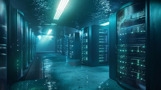 Futuristyczne podwodne centrum przechowywania danych