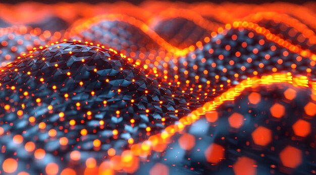 Futuristyczne tło retro w stylu lat osiemdziesiątych Digitalne lub Cyber Surface neonowe światła