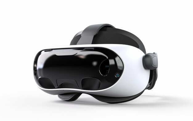 Zdjęcie futuristyczny nakrycie głowy w wirtualnej rzeczywistości na przezroczystym tle