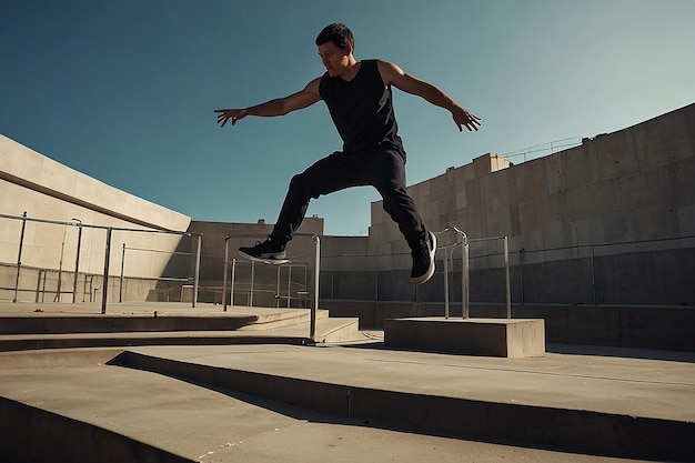 Futuristyczny Parkour Park ThrillSeekers Playground