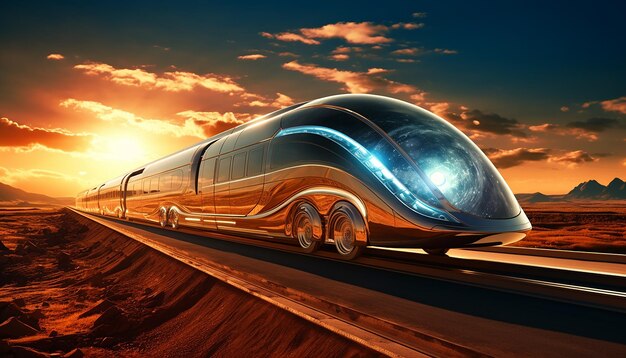 Futurystyczna podróż z prędkością światła Podróż w czasie z superszybką prędkością